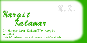 margit kalamar business card